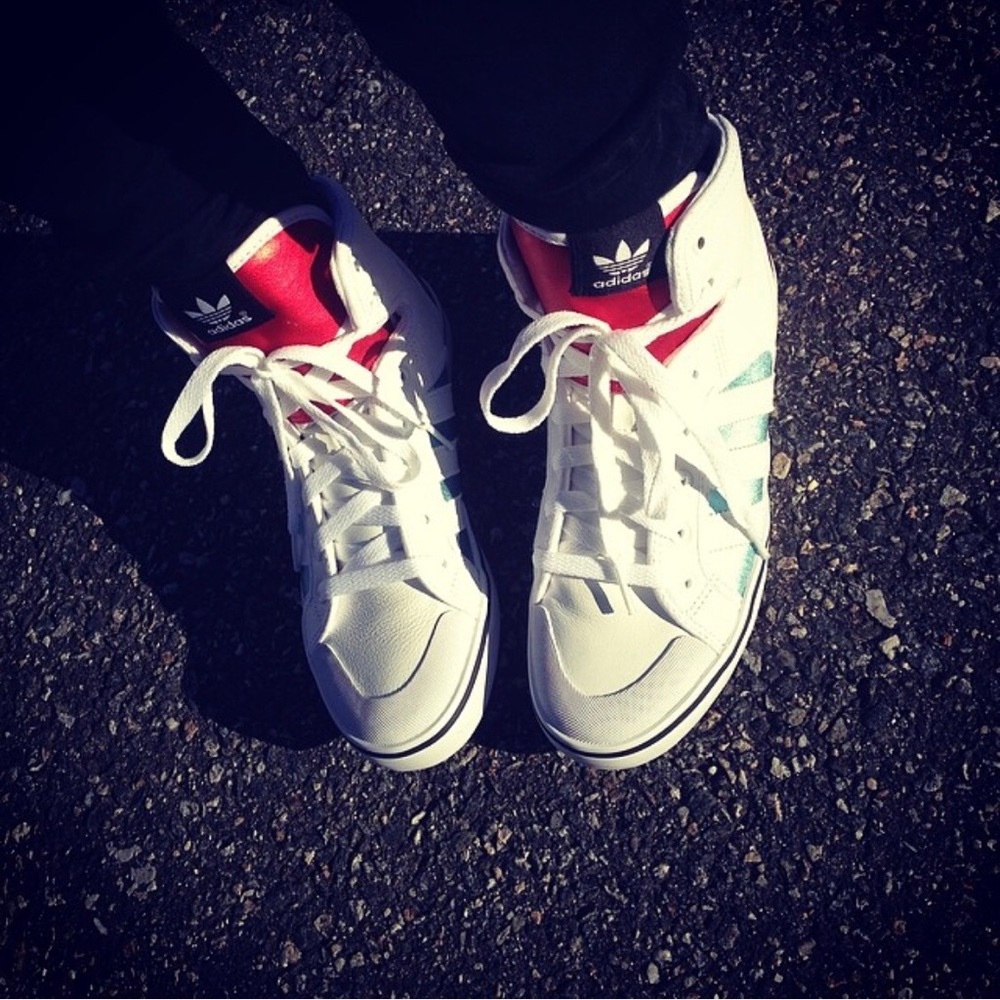 Adidas Originals Blue and Red Honey Hoops